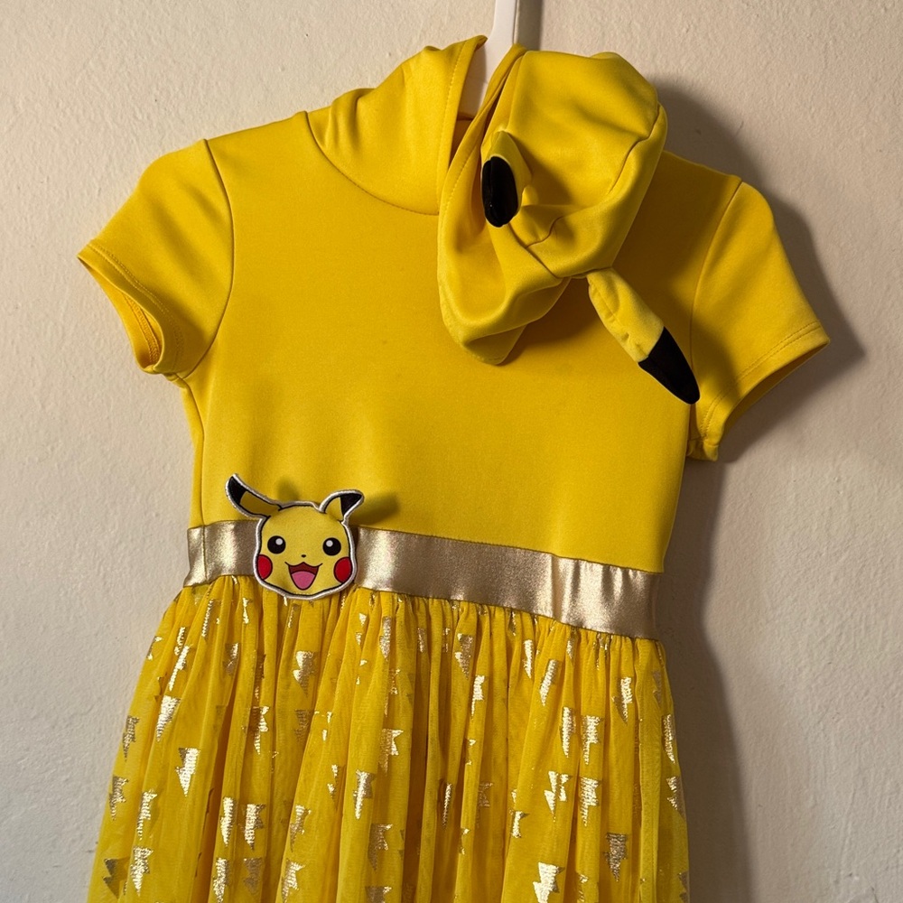 Yellow Pikachu Kids Costume